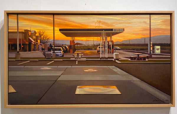 Mobil Station, Central California (framed) - 3/25