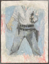 Cowboy Flaming Star - Framed