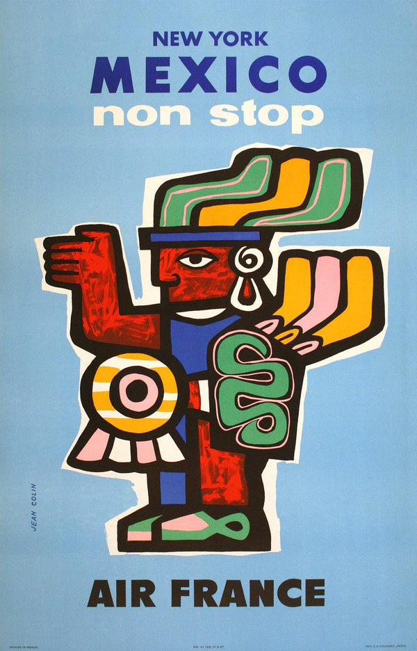 Mexico - Air France travel poster