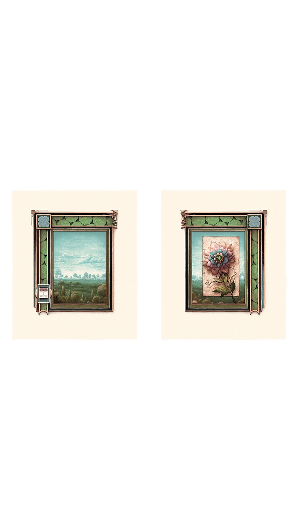 Spring Eternal + A Single Moment (serene) - Triptych