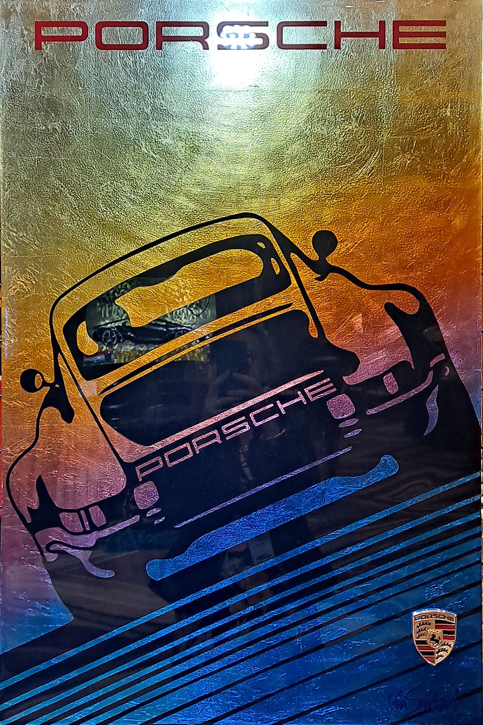 Porsche Vintage Sunset