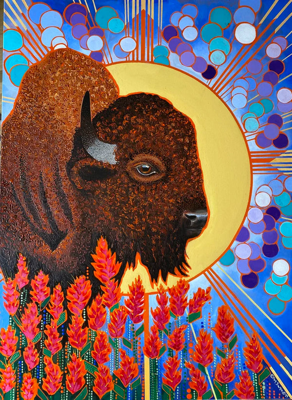 Radiating Sun Bison