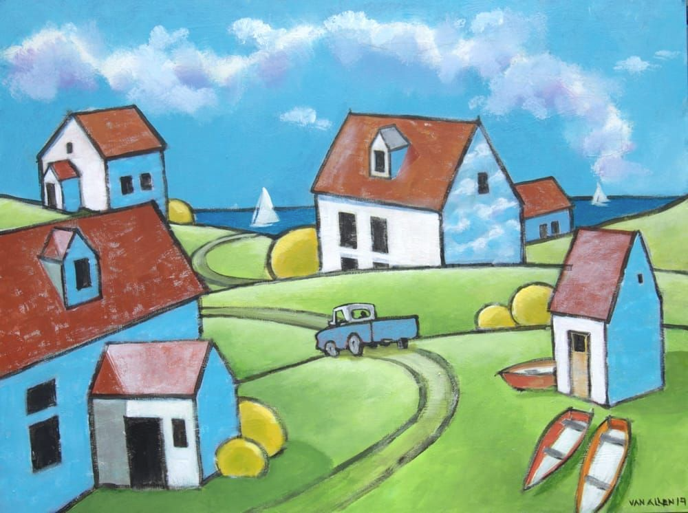 Northern Seaside Village Small Print 3/200