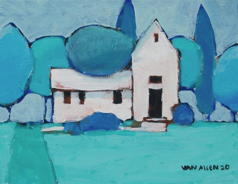 House Blue Small Print 4/200