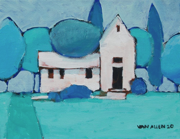 House Blue Small Print 4/200