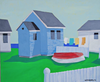 Summer Beach Cottage - Framed
