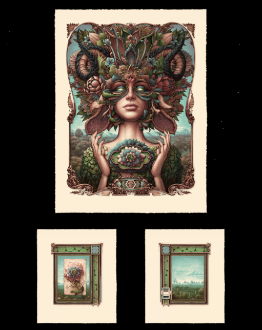 Spring Eternal + A Single Moment (serene) - Triptych