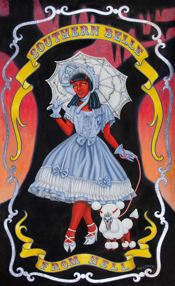Southern Belle from Hell - small - Framed