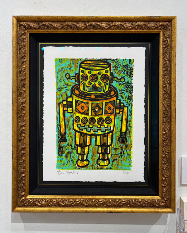 Yellow Robot - Framed