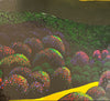 Bernie Coleman original art with colorful tree tops