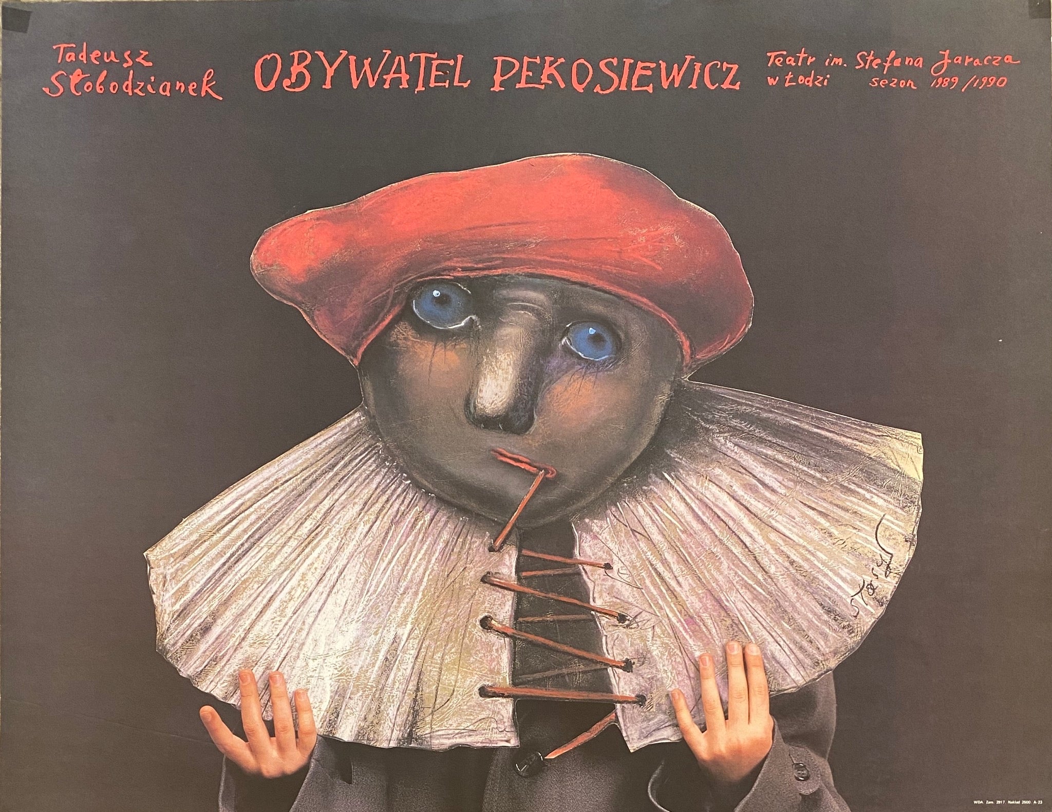 Obywatel Pekosiewicz - Stage play Creepy Stasys artwork of mask