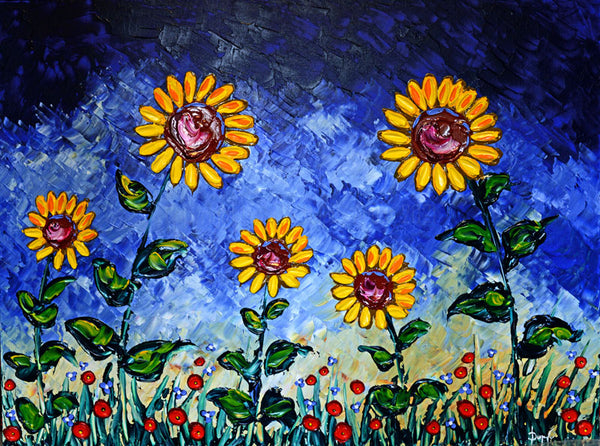 Sunflowers of Colorful Joy