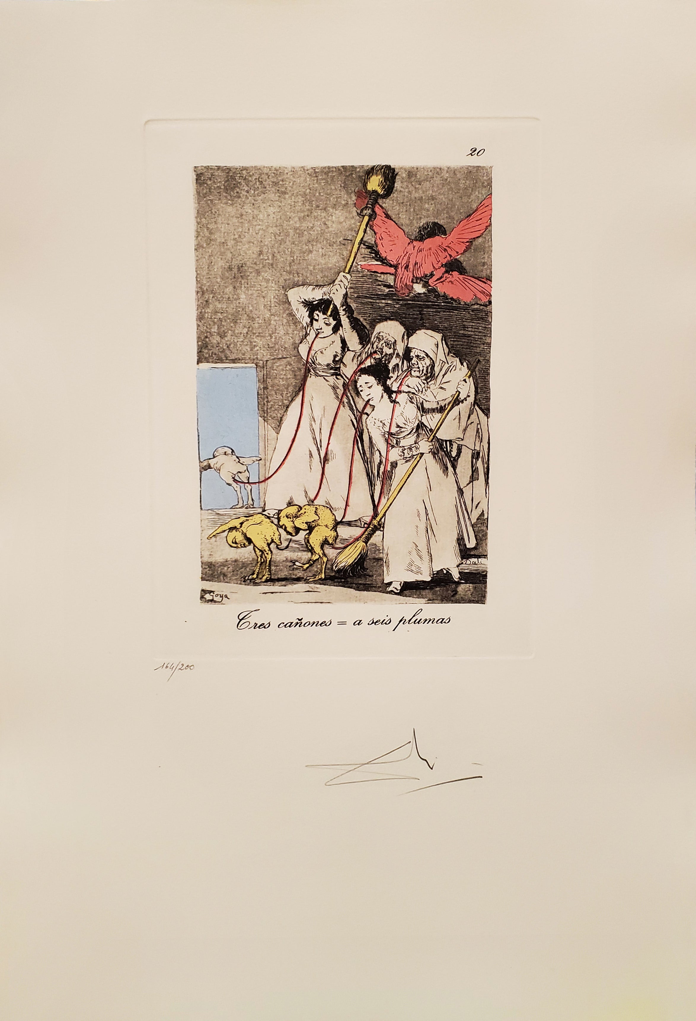 Tres Canones = a Seis Plumas - Les Caprices de Goya (164/200)