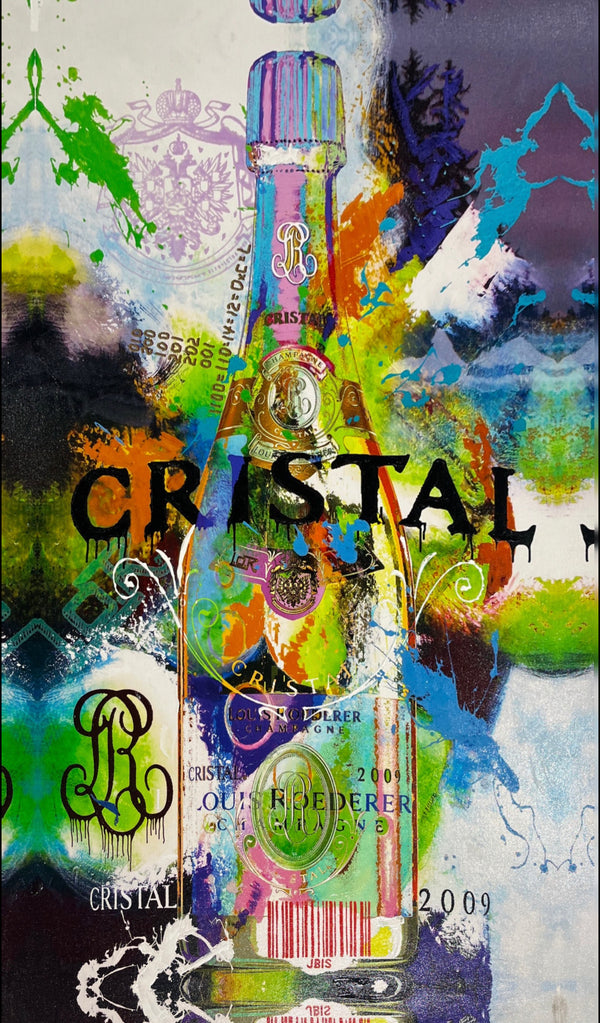 Bisaillon Brothers artwork of Cristal Champagne. 