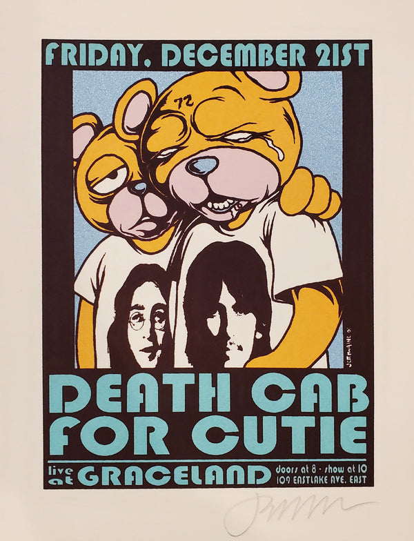 Death Cab For Cutie - on Cream Stock