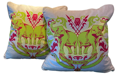 Elephant Pillows Pink