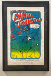 Daniel Johnston - Colorado Springs - 4.4.07 - Blue & Green ink TEST, Signed by Jermaine & Johnston - FRAMED