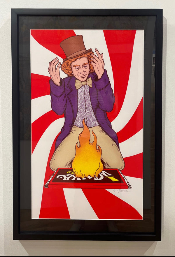 Willy Wonka Experience - A/P - White Stock FRAMED!!