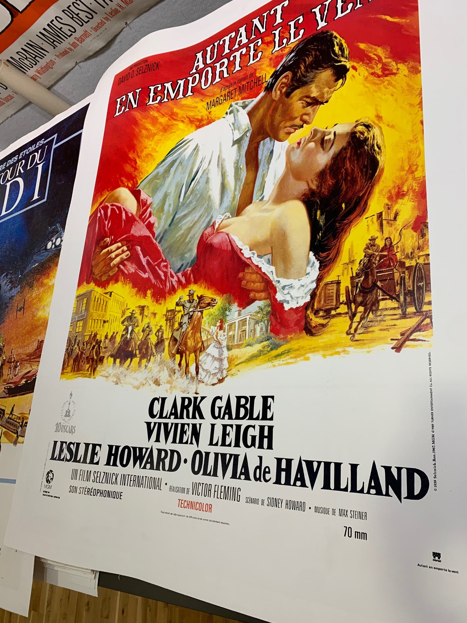 Gone with the Wind Vintage Linen Backed