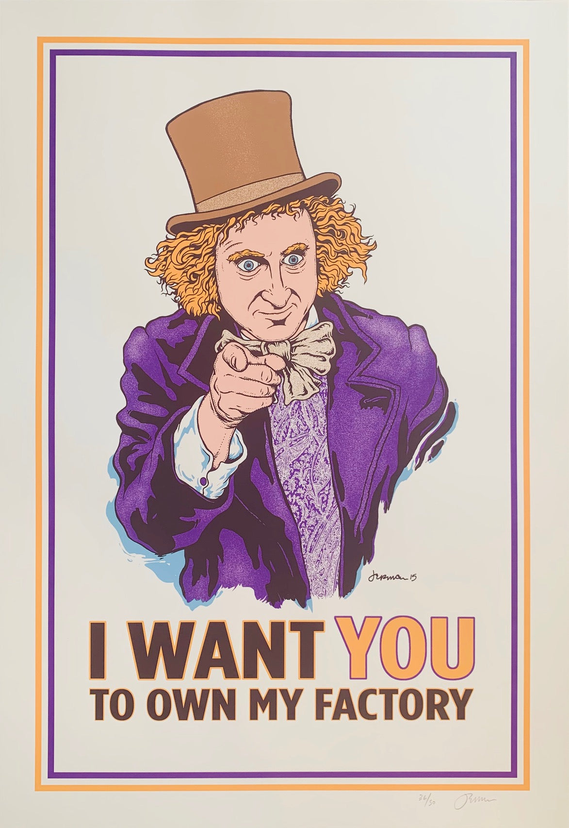 I WANT YOU Willie Wonka 36/50