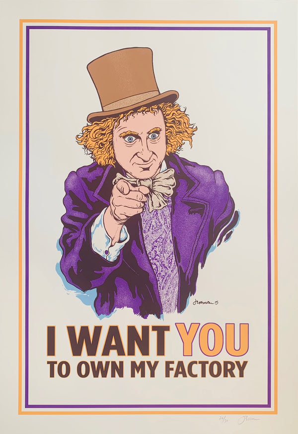 I WANT YOU Willie Wonka 36/50