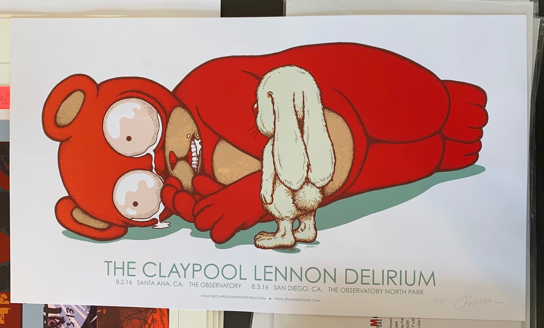 The Claypool Lennon Delirium - Santa Ana, CA - 8.2.16 double sided TEST