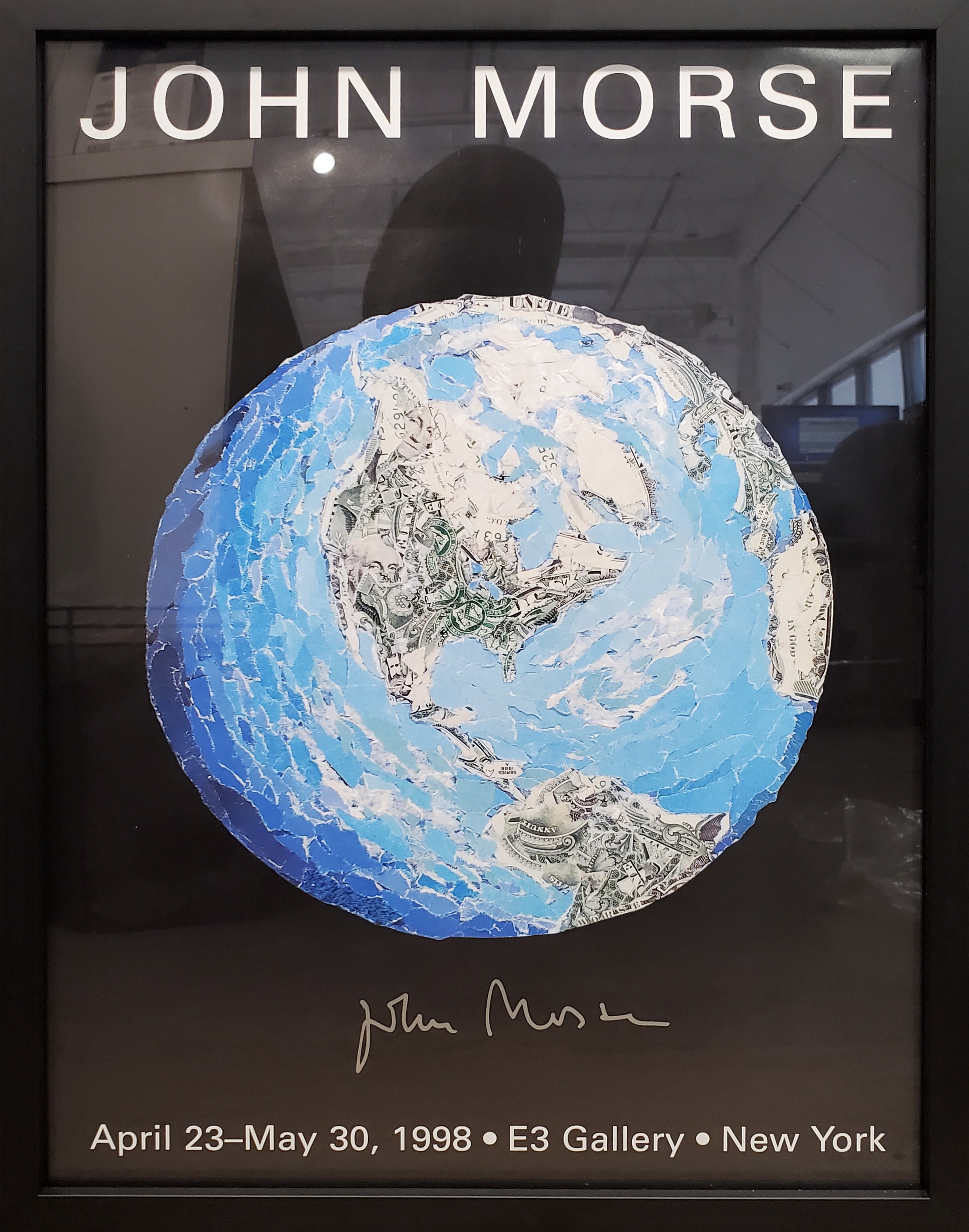 Money Globe - signed show poster 1998