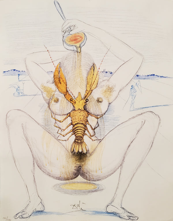 Nude and Lobster - Dalí Illustre Casanova