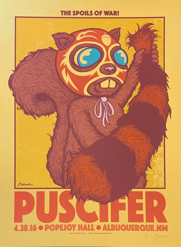 Puscifer - Albuquerque, NM 4.28.16 3/40 - Gold (Spoils of War)