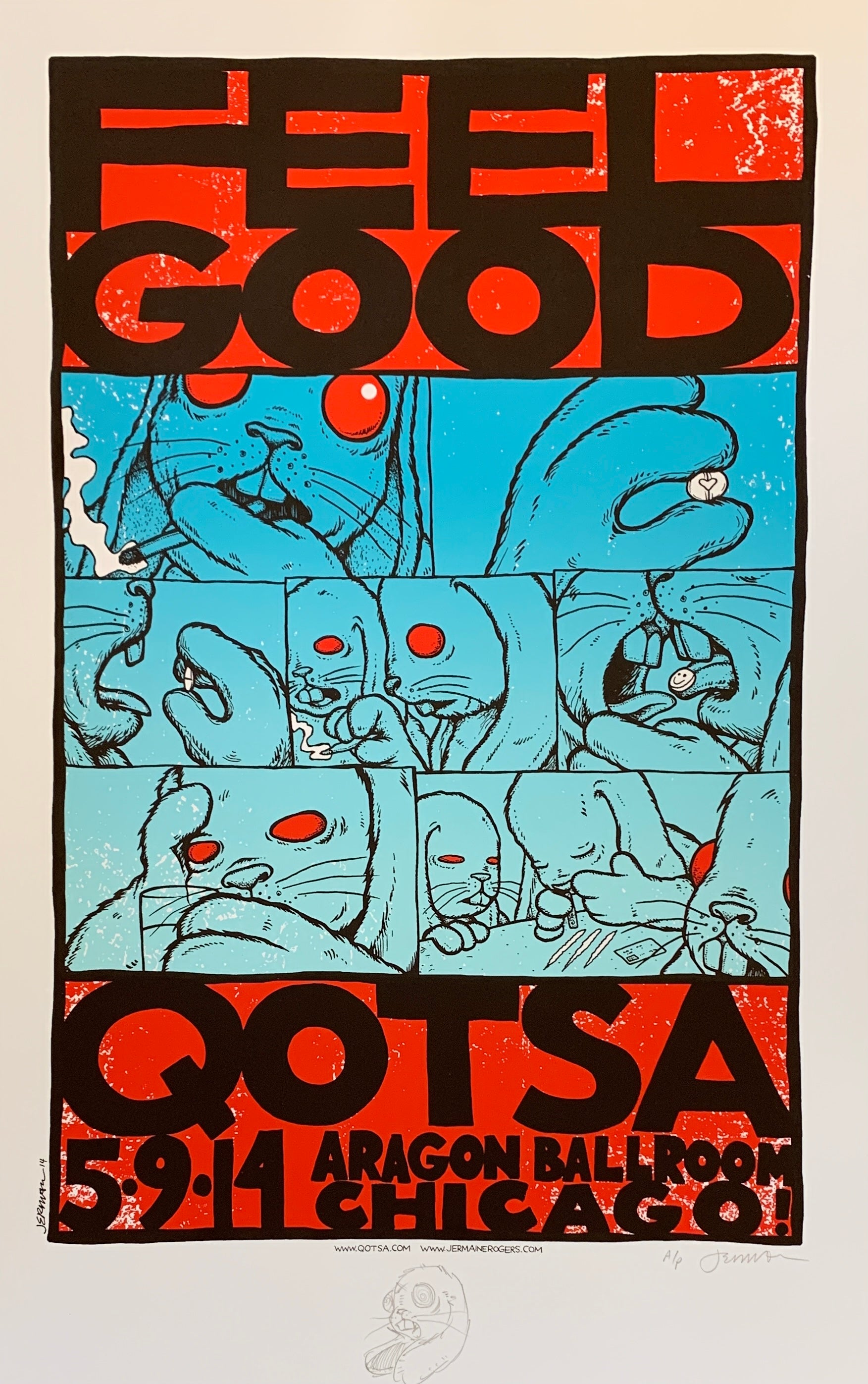QOTSA - Chicago 5.9.14 A/P - White (Feel Good)
