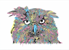Graham Atwell (aka Atty) digital art of a barn owl. 
