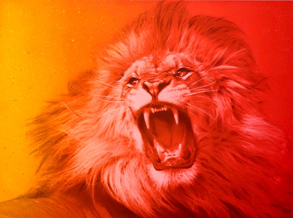 Serengeti Sunset - Lion Roar