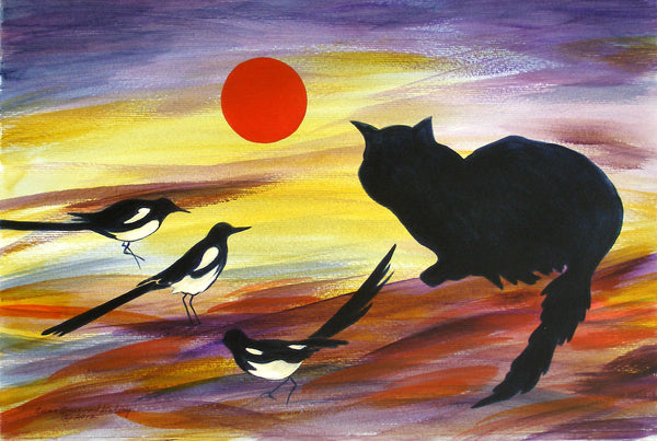 The Magpies Tell Meow of Red-LE