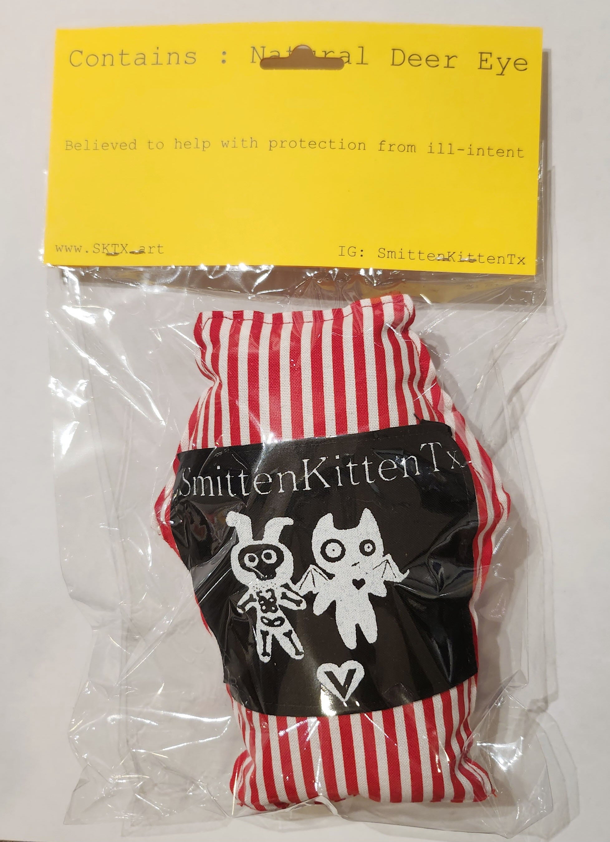 Coffin Creep Plush with Natural Deer Eye Stone