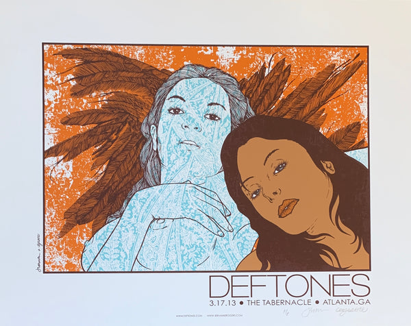 Deftones - Atlanta, GA 3.17.13 A/P double signed by Jermaine AND eyesore