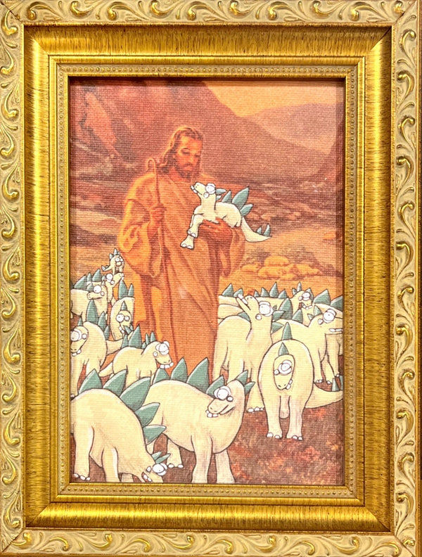 Jesus and His Handsome Stegosauruses