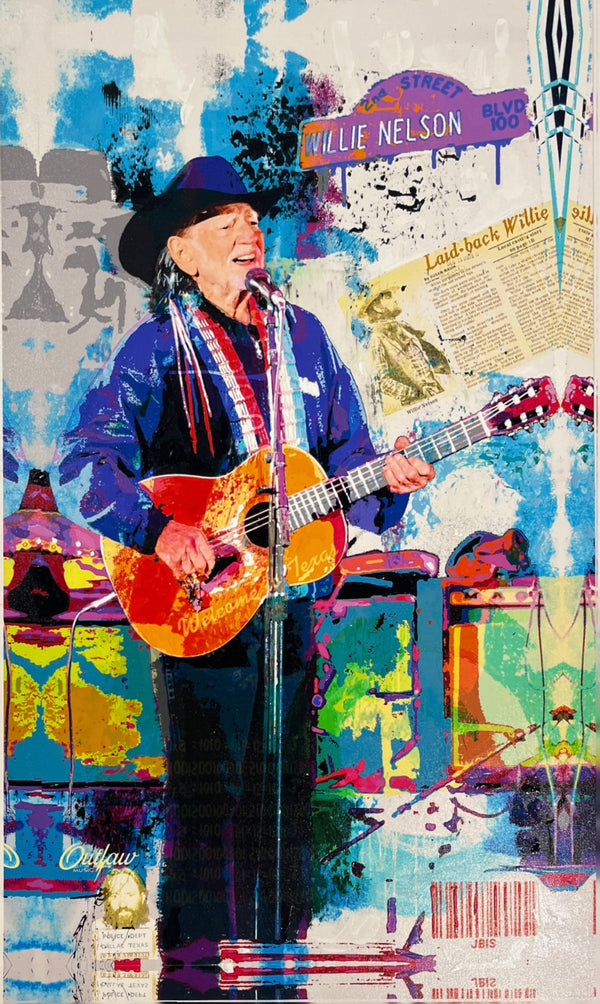 Bisaillon Brothers artwork of Willie Nelson 